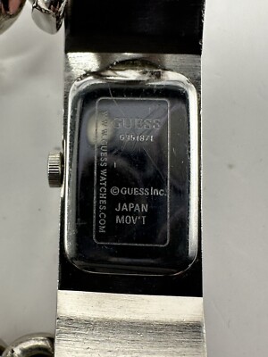 Guess G95187L Ladies Hidden Watch New Battery 13MM 7.25\