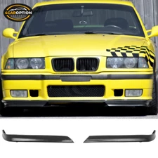 Fits 94-99 BMW E36 M3 Front Bumper Lip Spoiler Splitters PU 2pcs