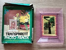Rare 80s Transparent Photo Frame Cover      Photo Card     