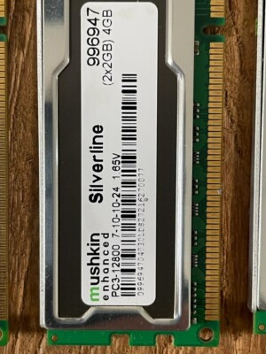 Mushkin Silverline 991659st 4GB (2x 2GB) DDR3-1600 PC3-12800 Arbeitsspeicher