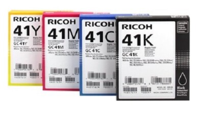 4 x Original Ink Ricoh Aficio SG-2110n SG-3100snw 3110dn 7100dn