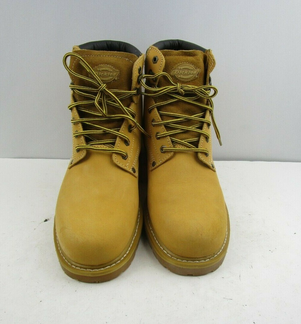 Men's Dickies Yellow Leather Lace Up 