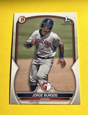 2023 Bowman #BP-98 Jorge Burgos Cleveland Guardians   Baseball Card