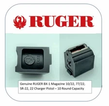 Ruger BX1 Magazine 10/22 77/22 SR22 10 Round .22 LR Factory MAG Clip NEW Single
