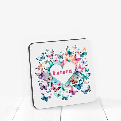 Personalised Birthday Butterfly Gift Birthday Present Mug, Coaster or Gift Set - Picture 6 of 6