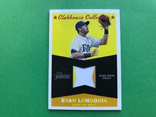 2009 Topps Heritage Clubhouse Collection Relics #CC-EL Evan Longoria Card RAYS