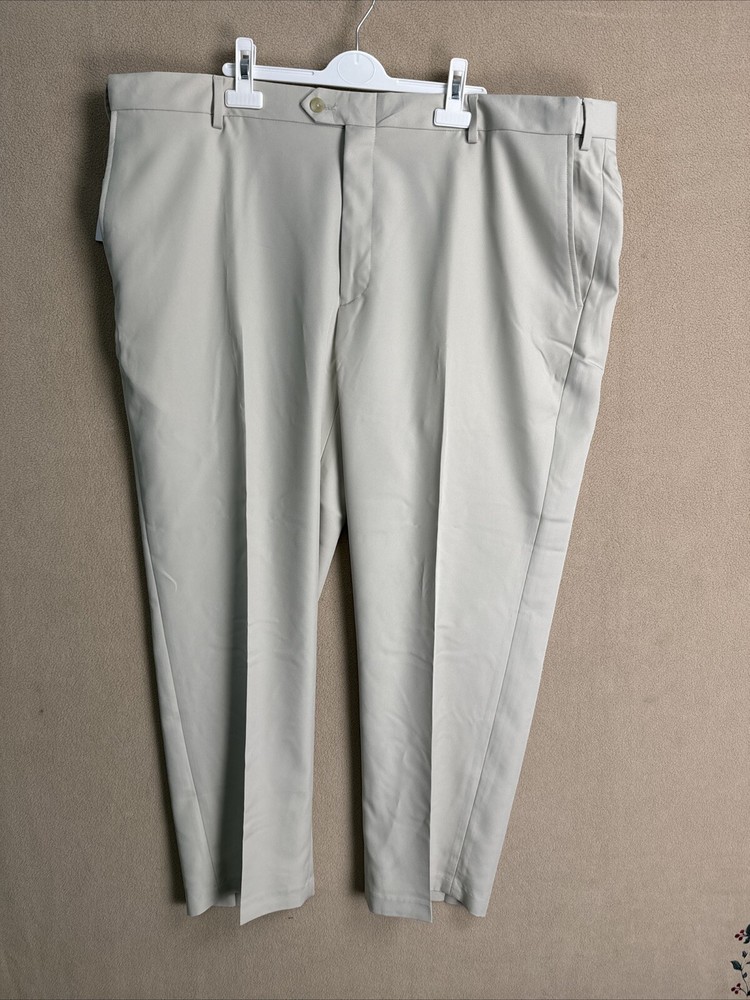 Jos A Bank Traveler Performance Chino Pants Beige Khaki 44x29 NWT NEW Slider