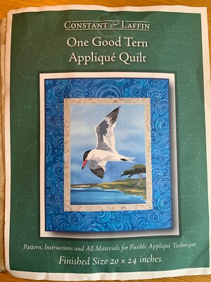 One Good Tern Applique Bird Art Quilt Kit Constant & Laffin 20 x 24 Complete Kit