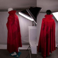 Doctor Strange Cloak Robe Cosplay Dr. Steve Red Cloak Halloween Fancy Costume US