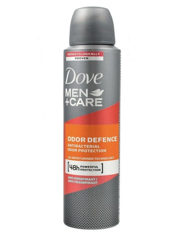 Spray déodorant homme DOVE Odor Defense lot de 3 anti bactérien 150ml
