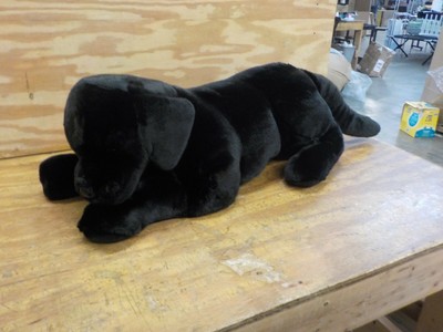 large black lab stuffed animal
