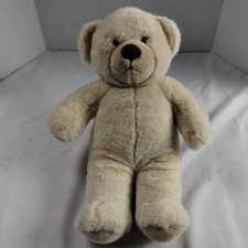 Build A Bear Workshop 15" Beige Stuffed Teddy Bear Excellent Condition