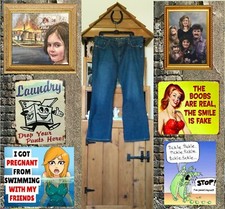 19-3 "FADED GLORY" WOMEN'S Sz. 16 R STRETCH JEAN PANTS PRE-OWNED / GOWC
