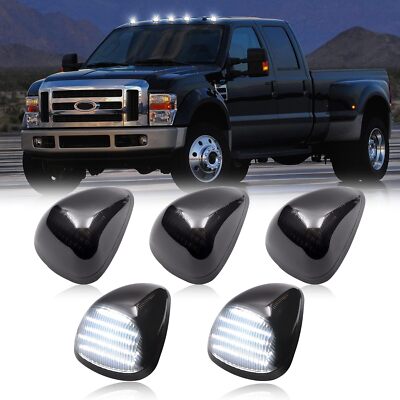 LED Cab Roof Marker Running White Lights For 1999-2016 Ford F250 F350 Super Duty