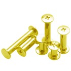 Brass Plated Chicago Screws M5 Phillips Binding Bolts Posts Book Interscrew