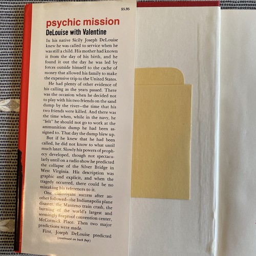 Psychic Mission (1st Ed) by Joseph DeLouise; Tom Valentine - Picture 4 of 13