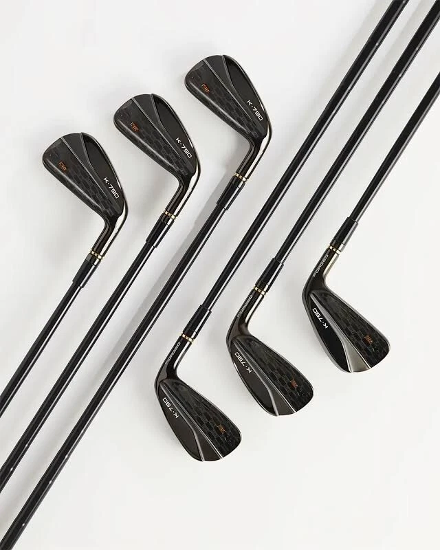 KITH x Taylormade P790 “K790” 4-PW irons - Black /Gold - Stiff - In Hand - right