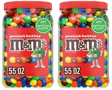 2 pack M&M'S Peanut Butter Milk Chocolate Candy, 55 oz. - FREE shipping