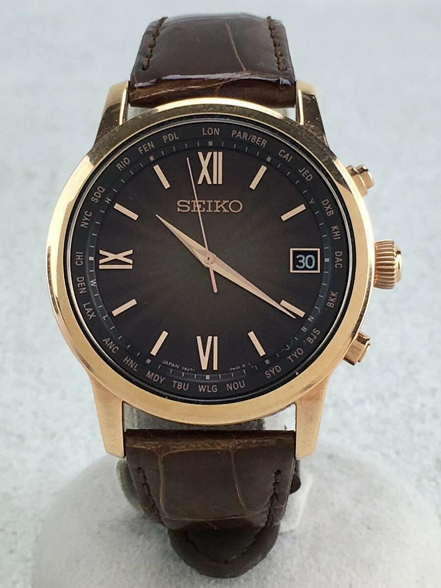 Seiko solar best sale leather