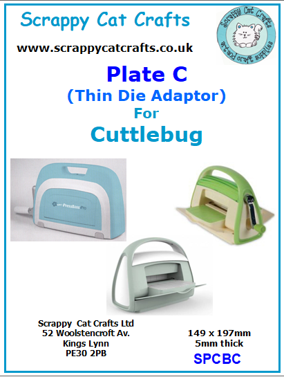 Cuttlebug Die Cutting Thin Die Adaptor C by Scrappy Cat Crafts : SPCBC