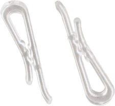 500pcs 38mm U Shape Transparent Plastic Alligator Clips Shirt Clips for Shirt...