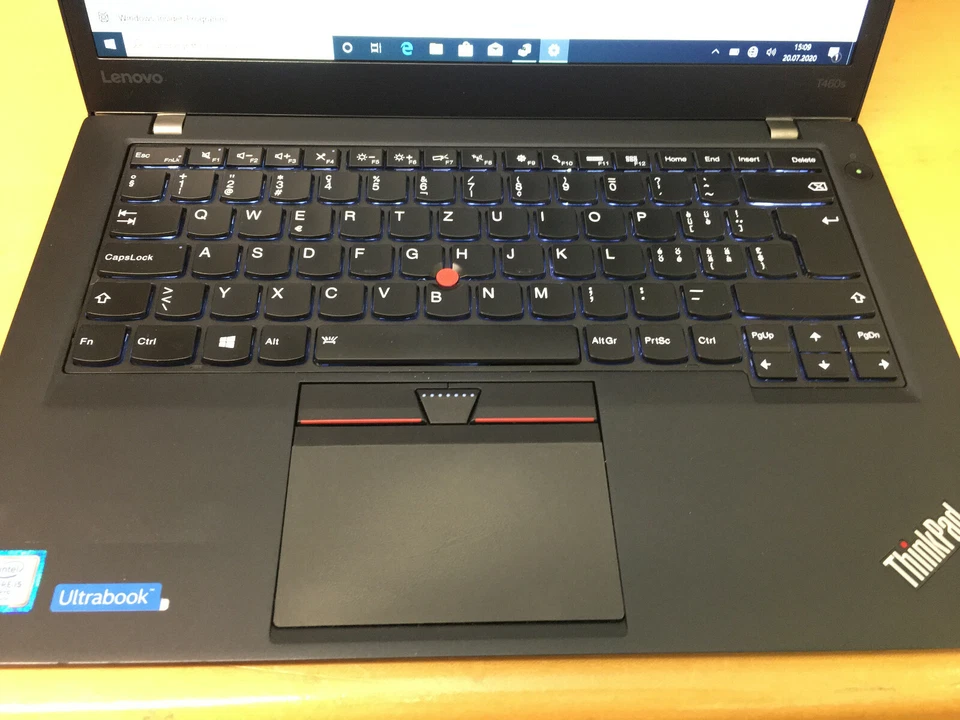 Lenovo ThinkPad T460s i5-6300U 3,0GHz 8GB 512SSD 14"FHD-TOCHSCR. DE-BACKLIT W10 - Bild 4 von 4