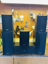 Onkyo Surround Sound Speakers System Set Of 6 SKC-200C SKM-200S SKB-200 SKF-200F