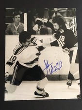 JOHN WENSINK AUTOGRAPHED 8 X 10 FIGHTING PHOTO C.O.A.