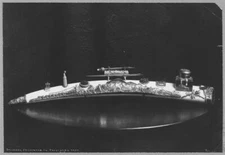 8" x 10" Photo Ivory tusk of a walrus which was carved by an Eskimo