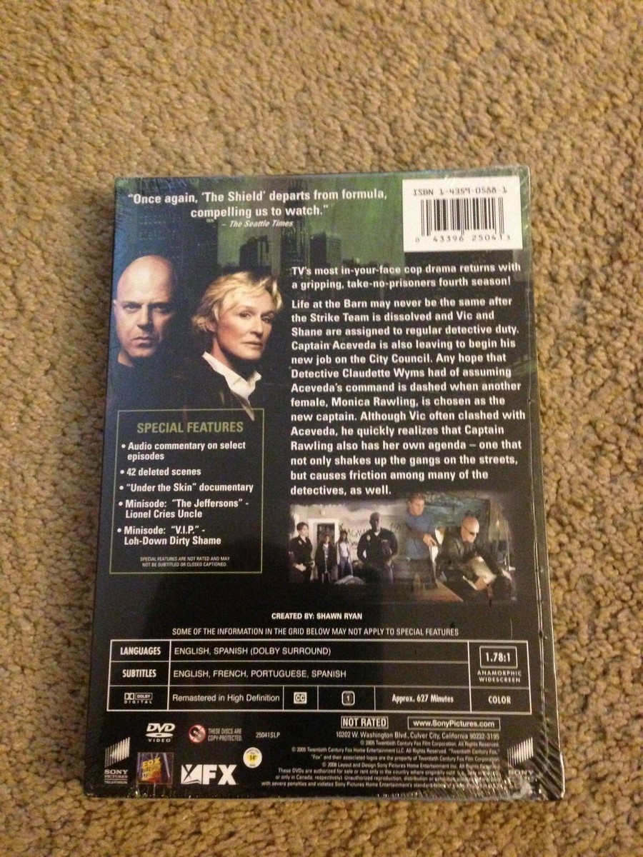 The Shield Complete Season 4 DVD 43396250413| eBay