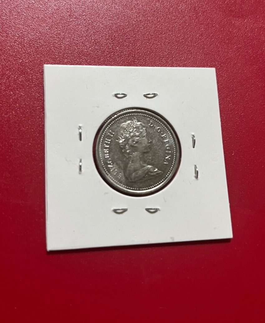 Canada 1985 25 Cents Coin - QUEEN Elizabeth II - Nice World Coin