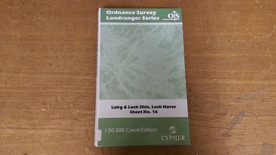 Lairg, Loch Shin, Loch Naver: Ordnance Survey Landranger Map 1:50000 #16 (M6)