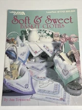 Leisure Arts Soft & Sweet Basket Cloths Leaflet 2173 Cross Stitch Pattern