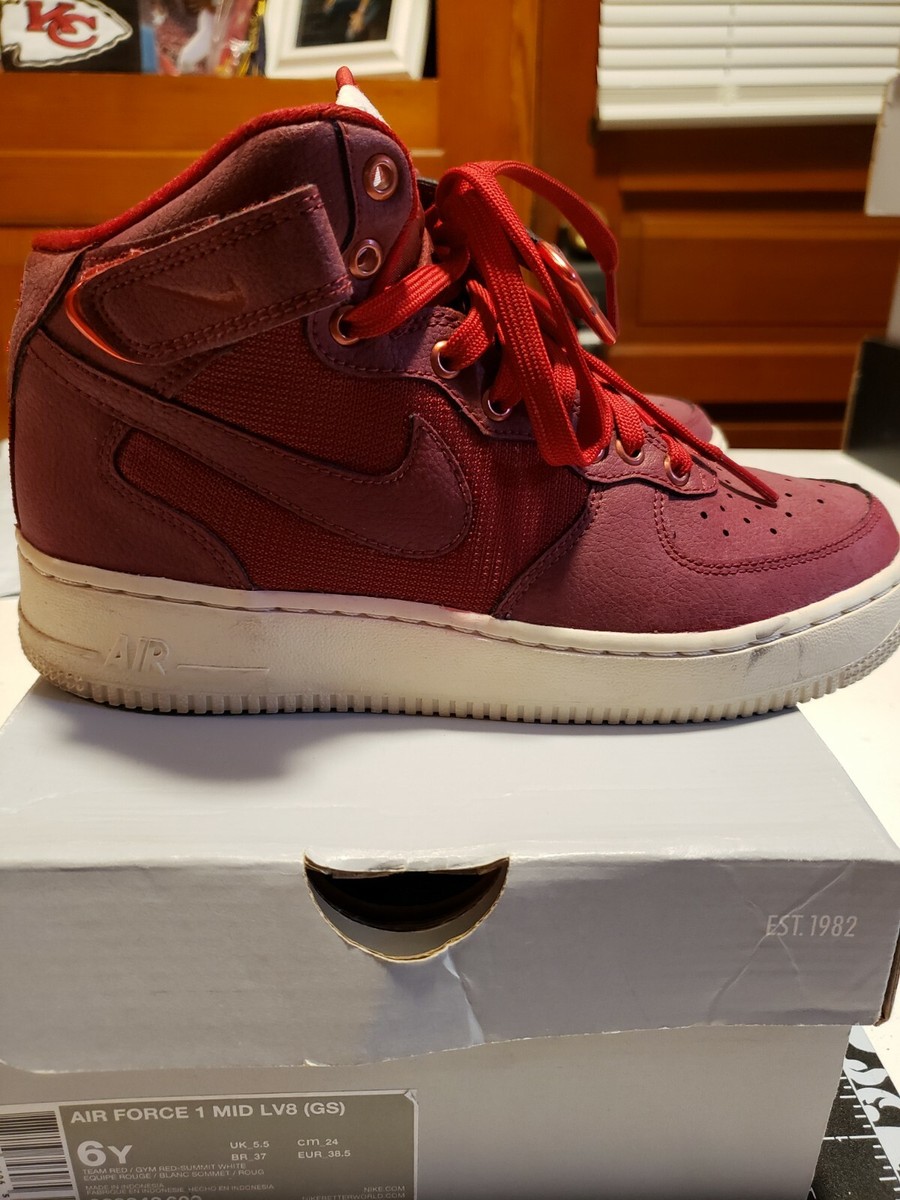 nike air force 1 07 mid lv8 team red