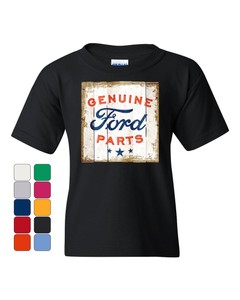 Details About Genuine Ford Parts Old Sign Youth T Shirt Licensed Ford Truck Tee