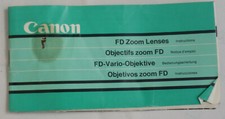 Instrukcja obiektywu Canon FD