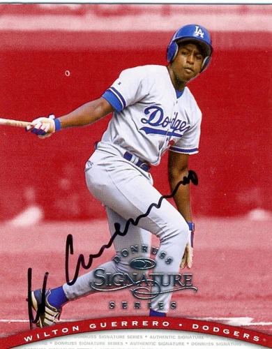 Wilton Guerrero 1997 Donruss Signature Series Certified On Card Autograph Auto
