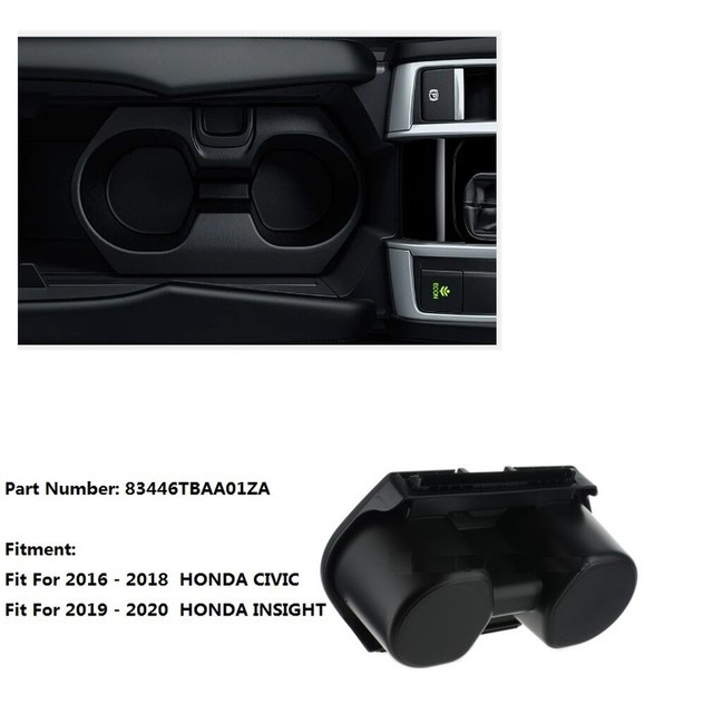 Center Console Cup Holder Assembly Drink 83446TBAA01ZA For Honda Civic