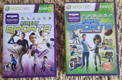 Kinect Sports 1 & Season Two XBox 360 Games CIB Tested & Working Requires Sensor