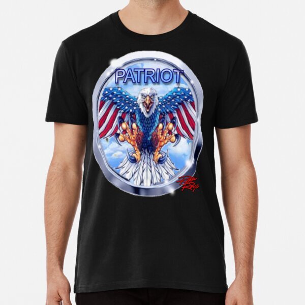 American Patriot Emblem Premium Political Support Made in USA T-Shirt S-5XL