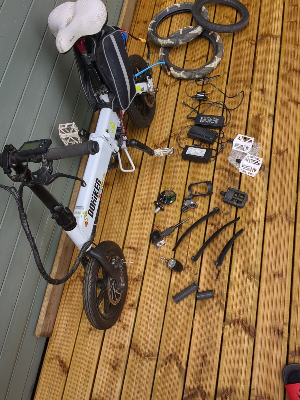 Dohiker Electric folding bike 36v 250w 14" Wheels, Alloy Frame, spares
