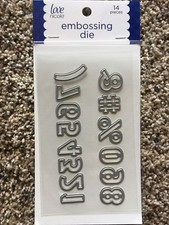 Love Nicole Embossing Die Numbers 14 dies STC0306 NEW