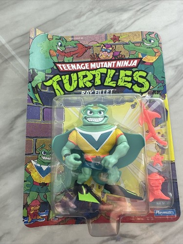 TMNT Ninja Turtles 1990 Ray Fillet UNPUNCHED Playm...