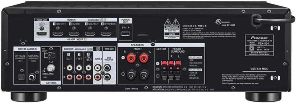 Ultra HD Smart AV Receiver 5.2-Ch - Dolby Atmos, Bluetooth & Personalized Audio - Image 3 of 4