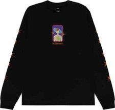 HUF Men's L/S Shirt JENKEM FINAL BOSS - Black - Size Small - NWT - LAST ONE LEFT