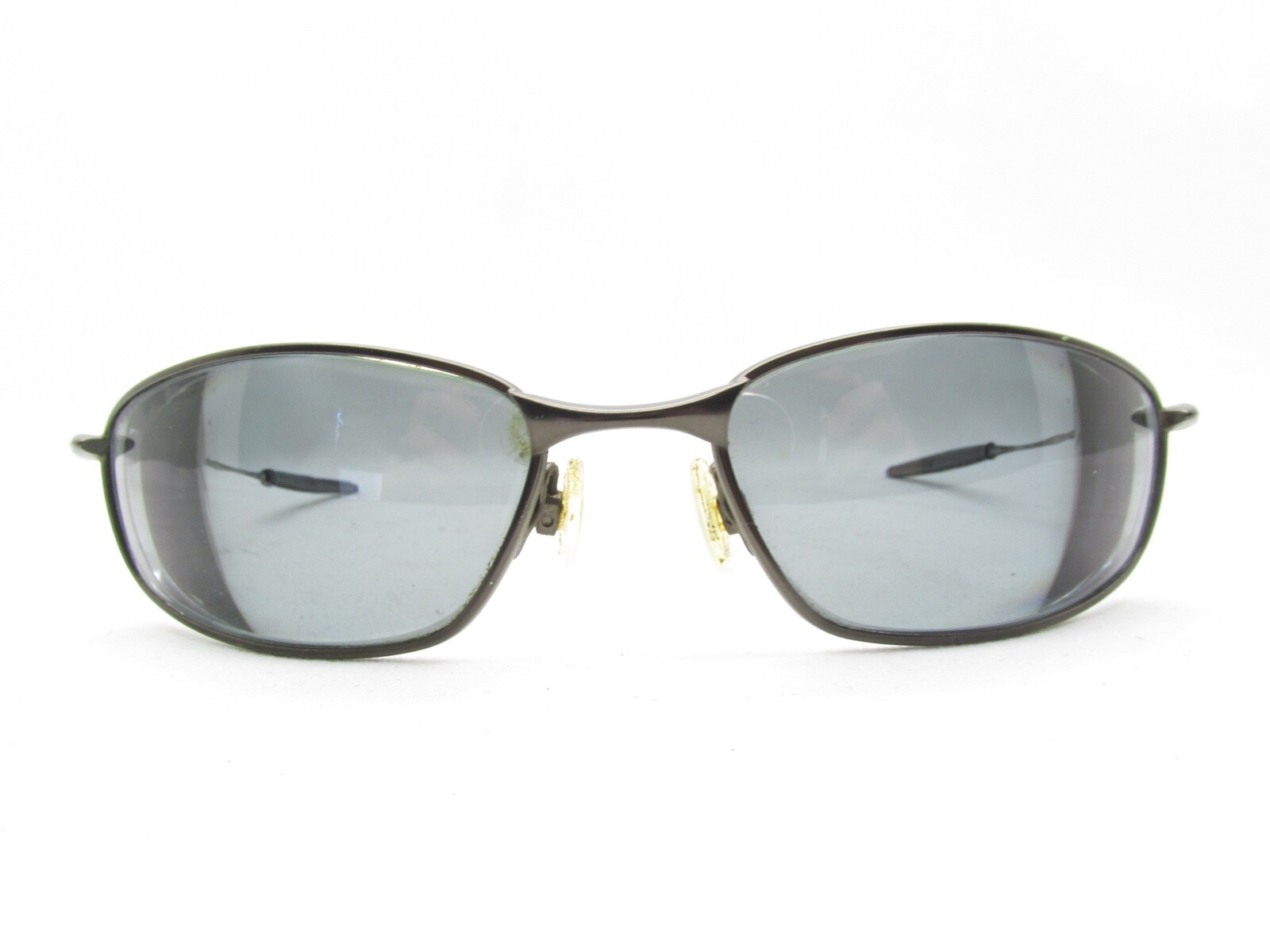 OAKLEY WHISKER 12-849 SILVER SPORTS WRAP METAL EYEGLASSES FRAME 60-18-130 117890