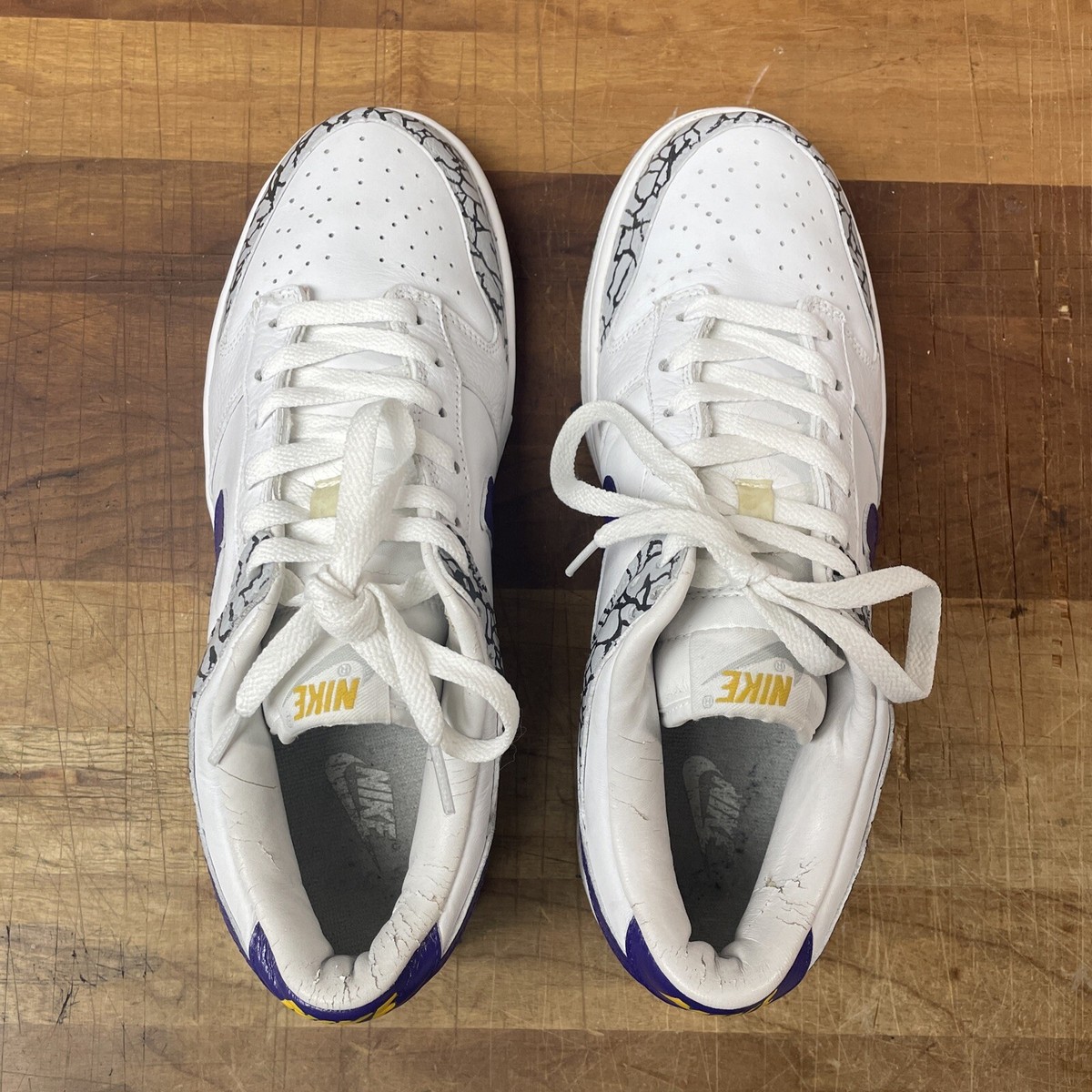 激レア！NIKE DUNK LOW B Methamphibian Lakers Nike Dunk Low Pro B by Methamphibian SAMPLE Made for Ben