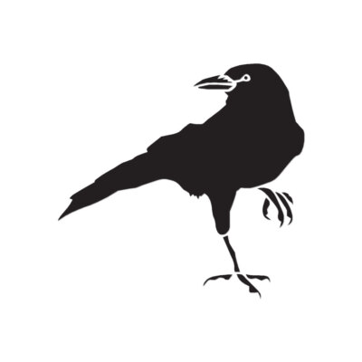 Crow Raven Blackbird - Vinyl Decal Sticker - Multiple Color & Sizes - ebn186