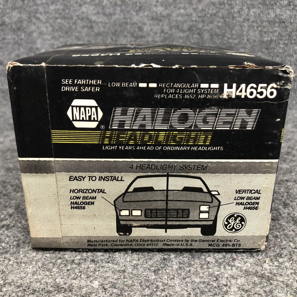 Фары ближнего света галогенные GE H4656 заменяют 4652 и HP4656 - Изображение 2 из 4