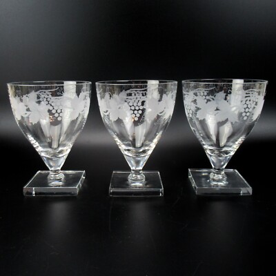 3x William Yeoward Weinglas Serie Leonora Handarbeit England ca. 12,5cm RARITÄT